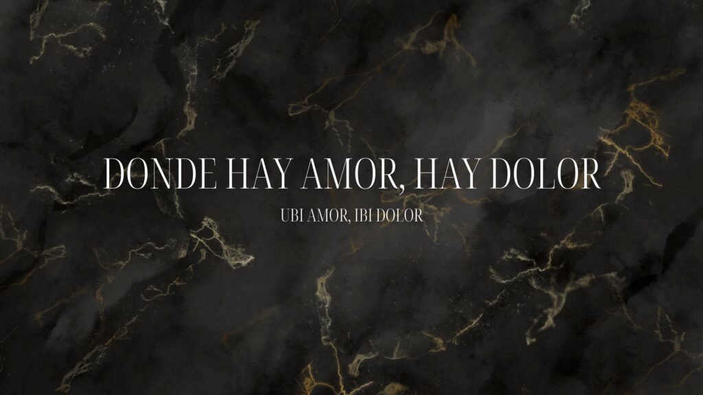 donde hay amor hay dolor mural